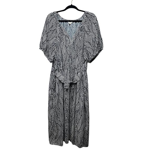 Terra & Sky Maxi Dress Women 4X Zebra Print Party Occasion Event Relaxed Comfort - Picture 1 of 15